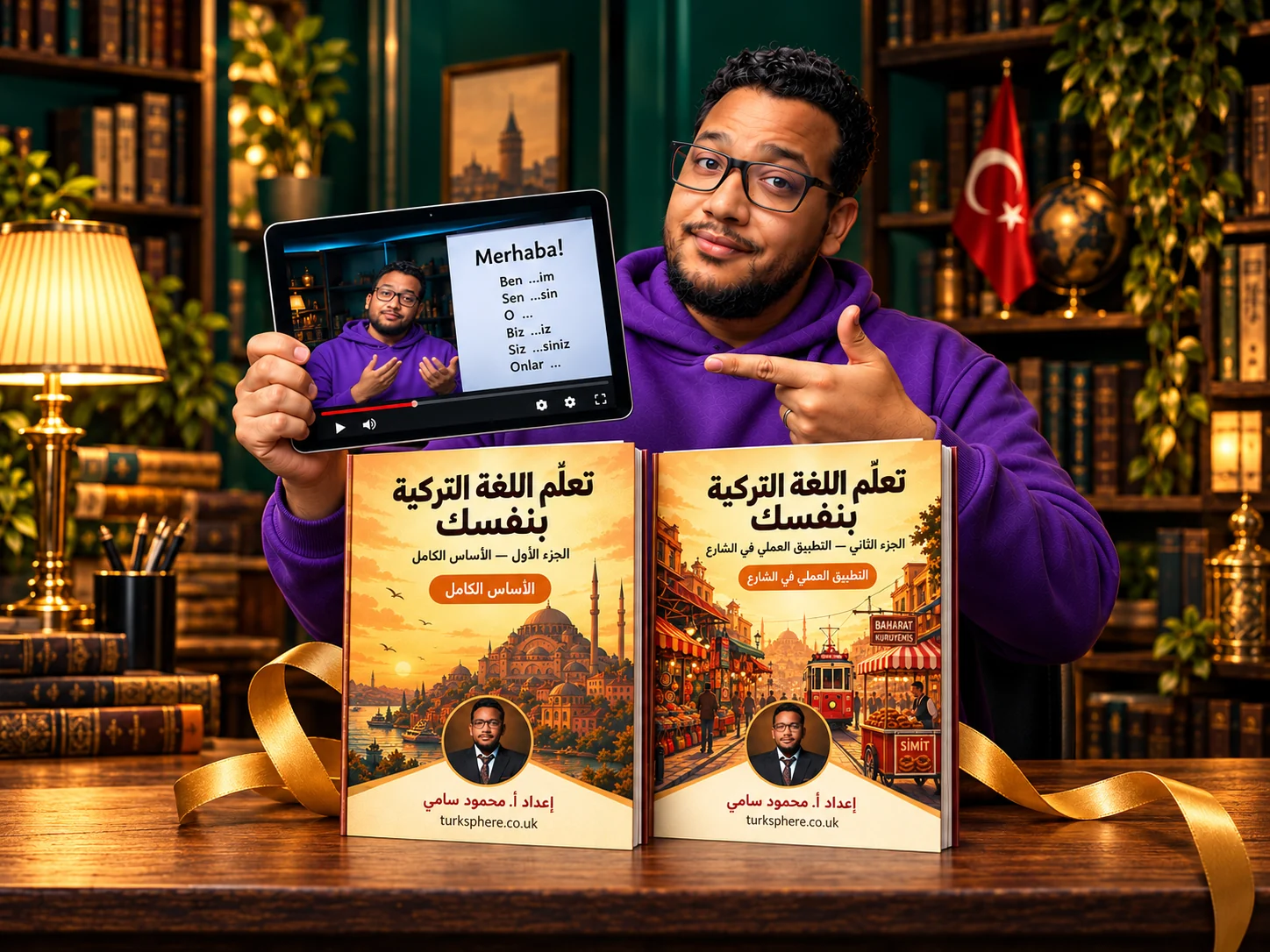 محمود يشرح دروس الكتابين بالفيديو